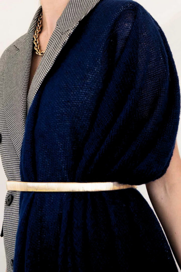 Dames sjaal mohair Laurence night blue