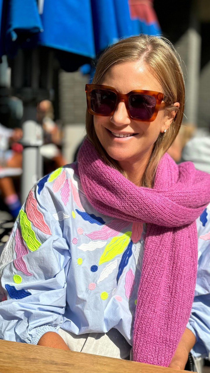 Dames sjaal mohair | Jille Violet