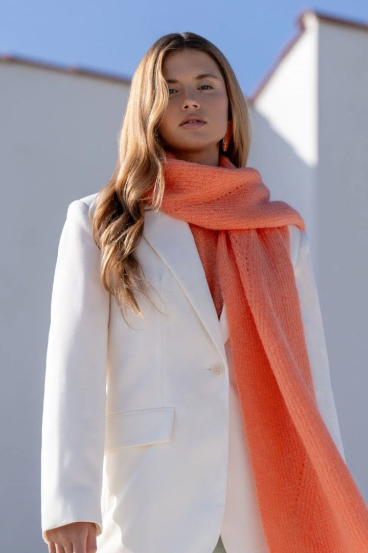 Dames sjaal mohair | Jille Velvet Clementine