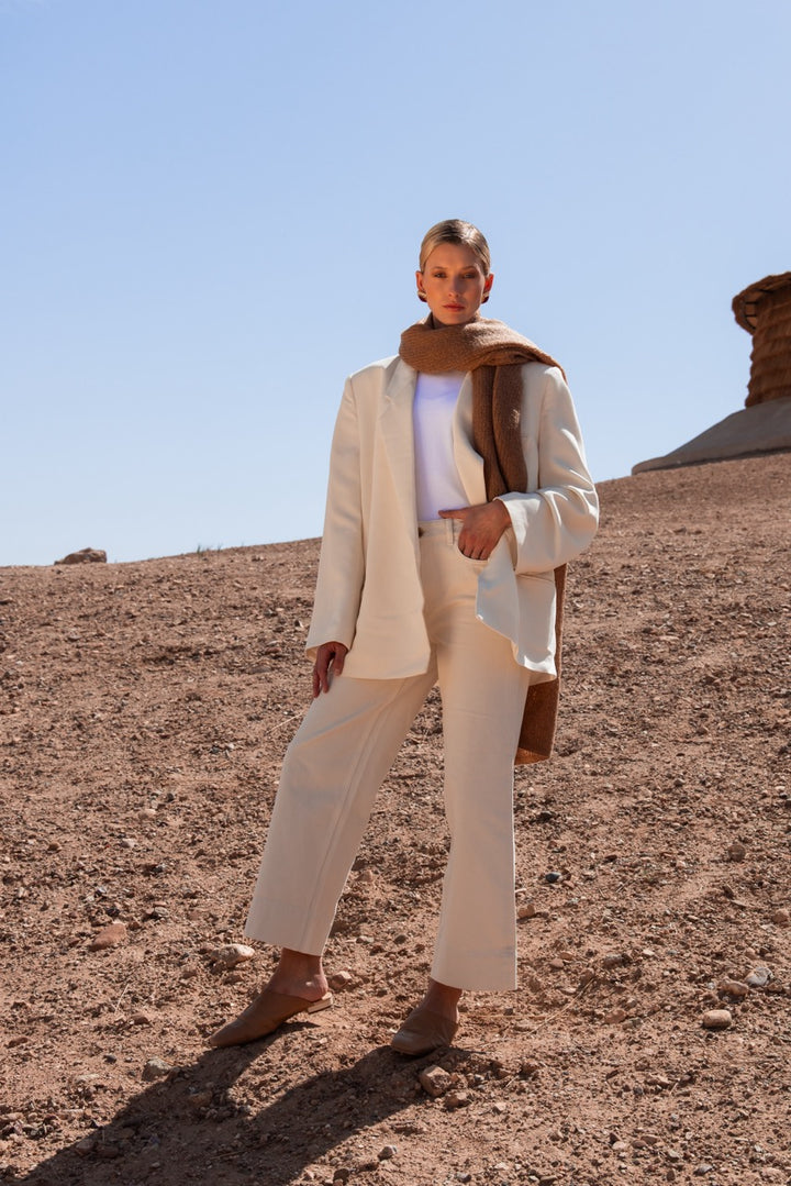 Dames sjaal mohair | Jille Caramel