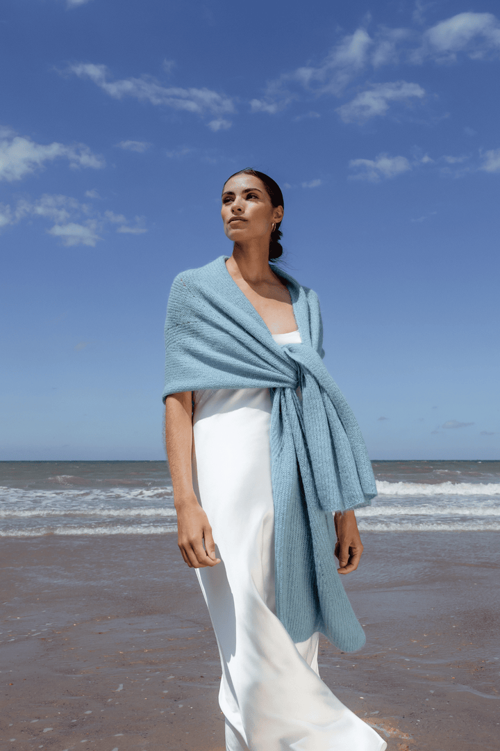 Dames sjaal mohair | Jille Deep Sea