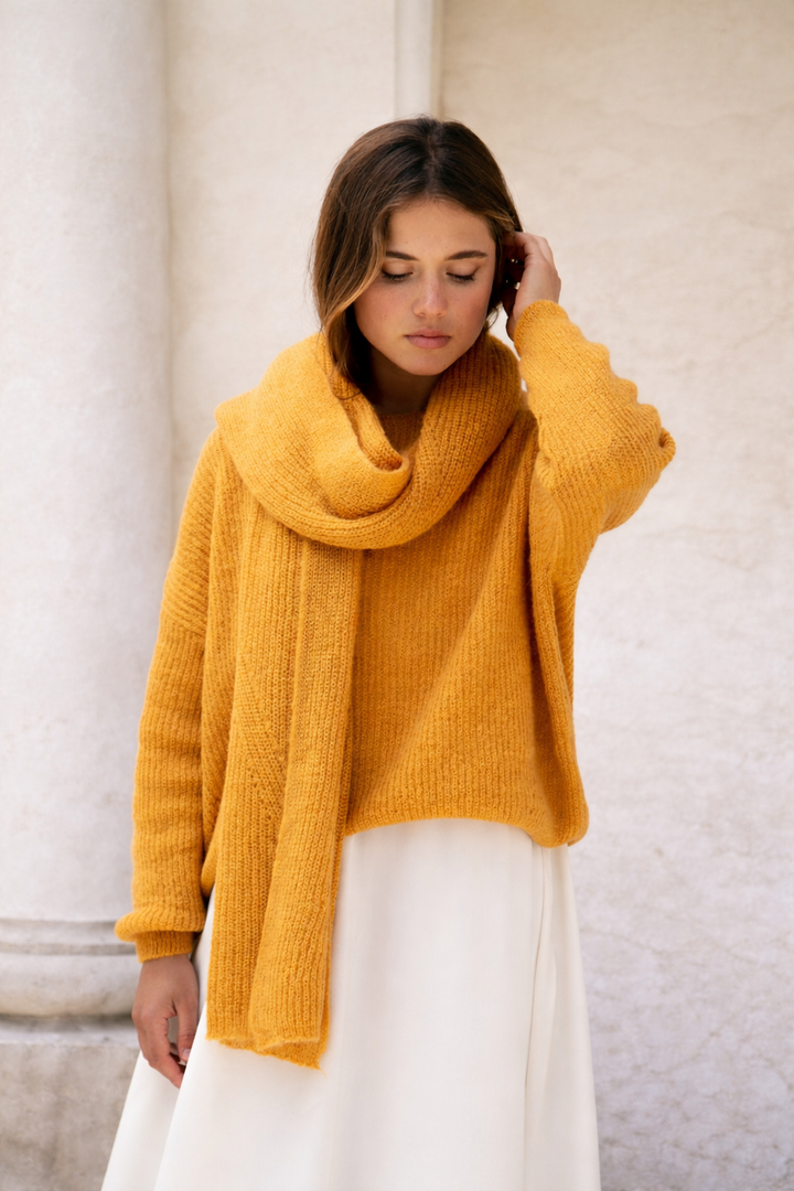 Dames pull mohair | Juliette Spicy Pumpkin
