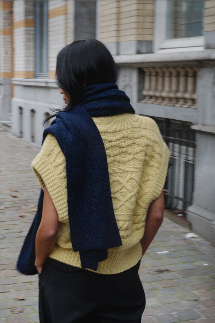 Écharpe Femme en Mohair Laurence – night blue