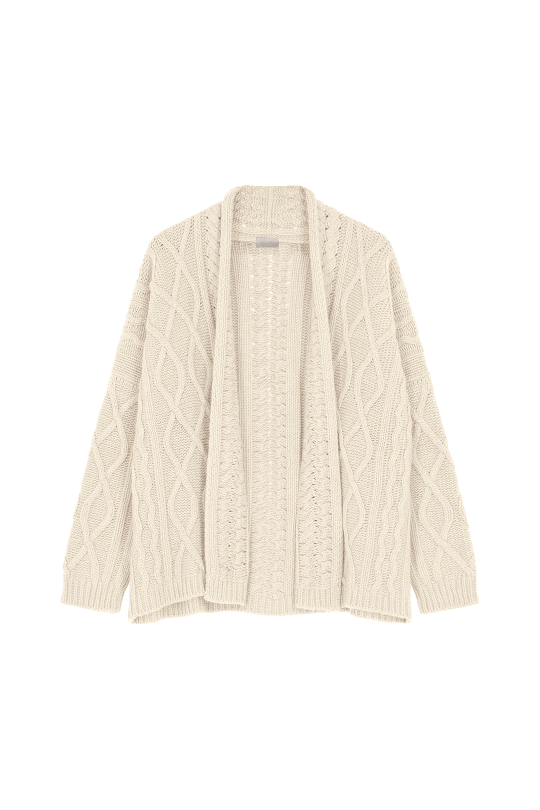 Alix cable knit vest cashmere milk