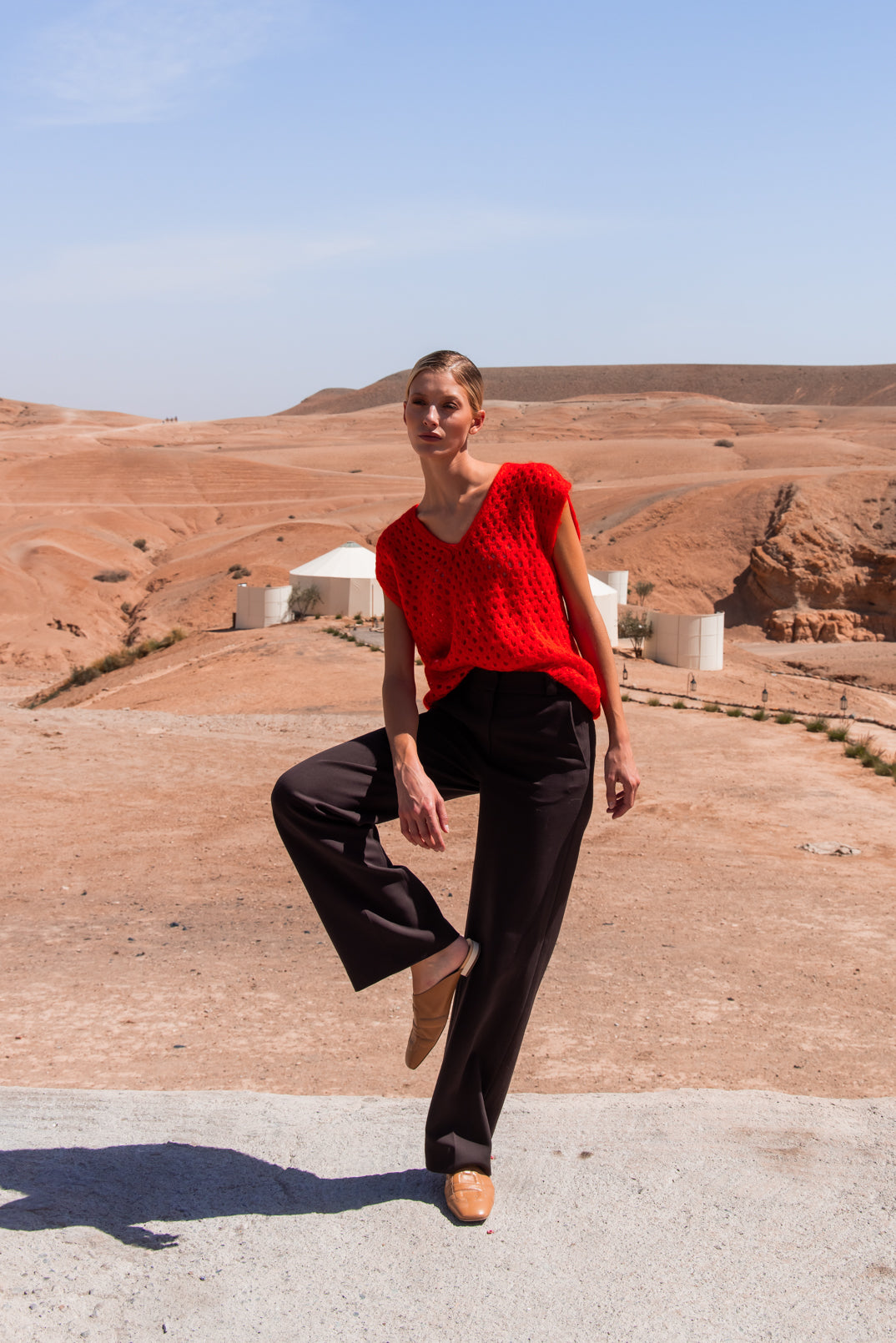 Elodie debardeur rouge