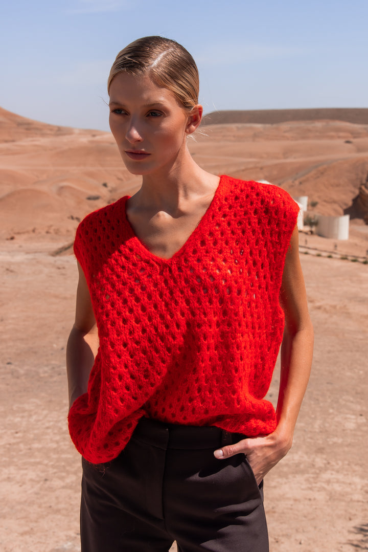 Elodie debardeur rouge