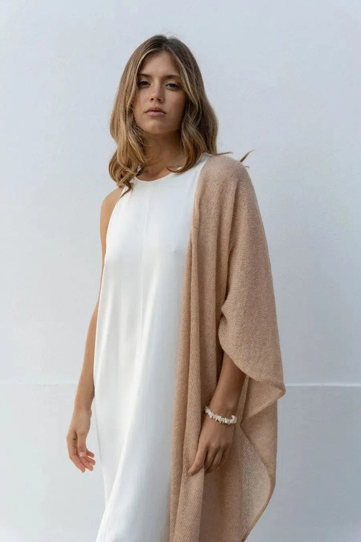 Dames sjaal mohair Laurence sand