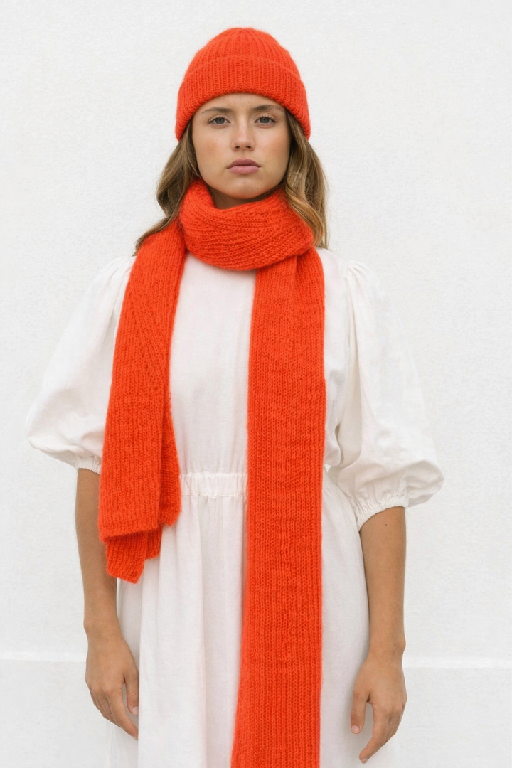 Jille Neon Orange Scarf