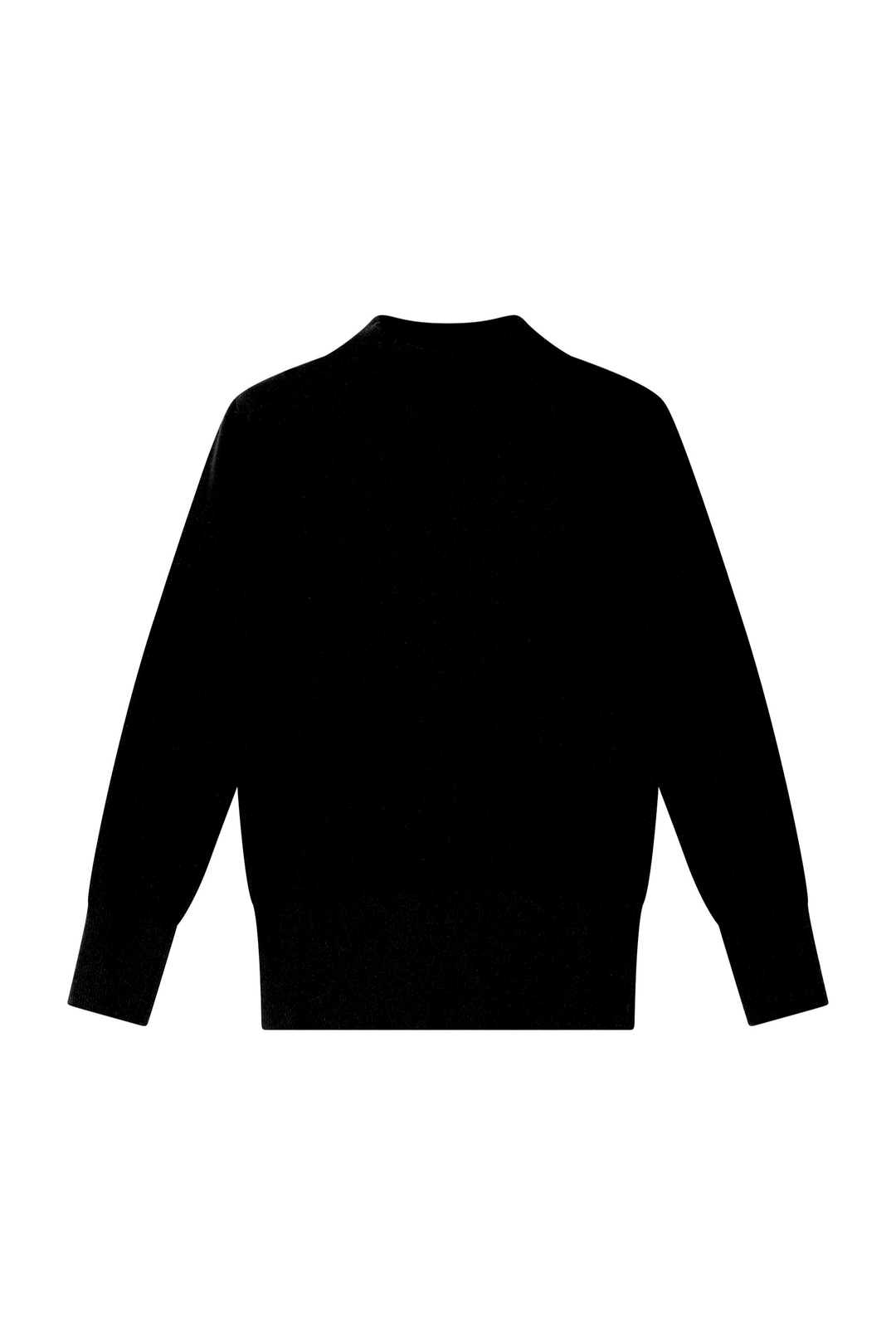 Dames pull cashmere zwart Sandrine met opstaande kraag