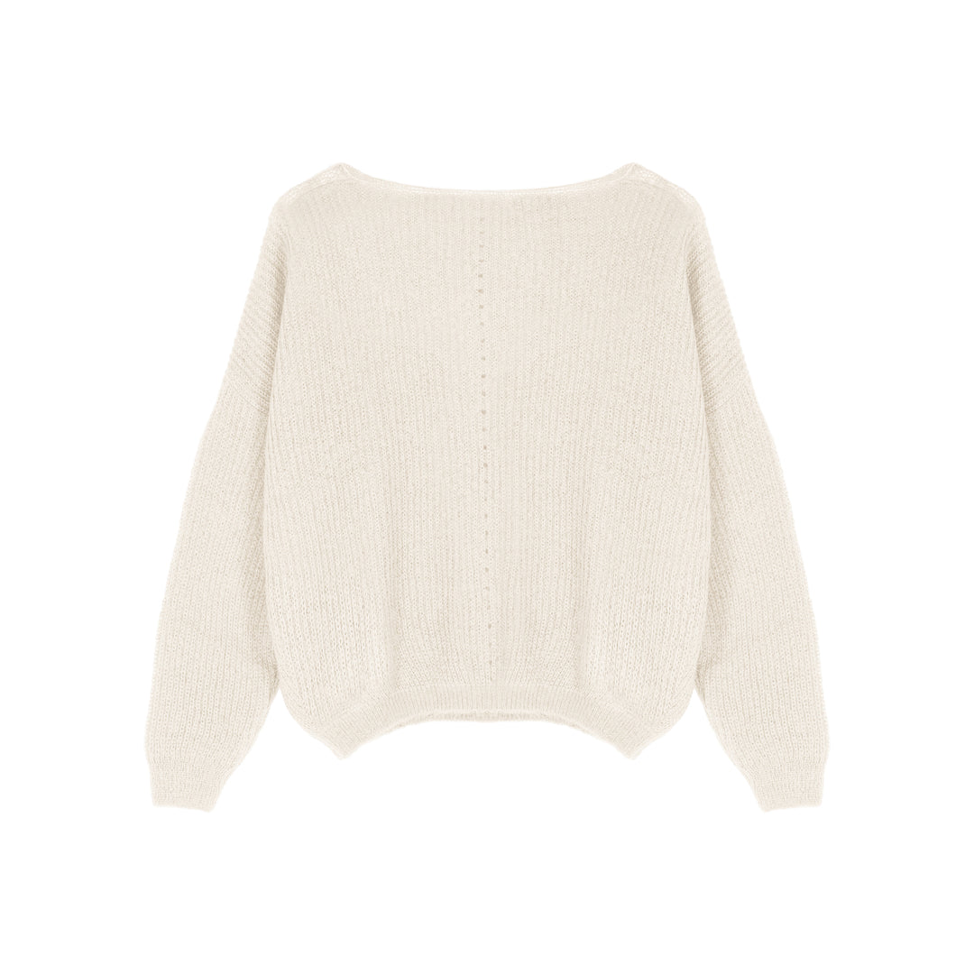 Dames pull mohair | Juliette  milk