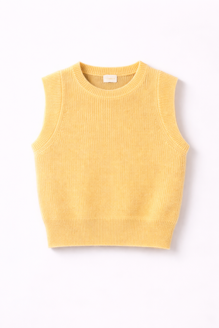 Pull femme en mohair Virginie butter yellow