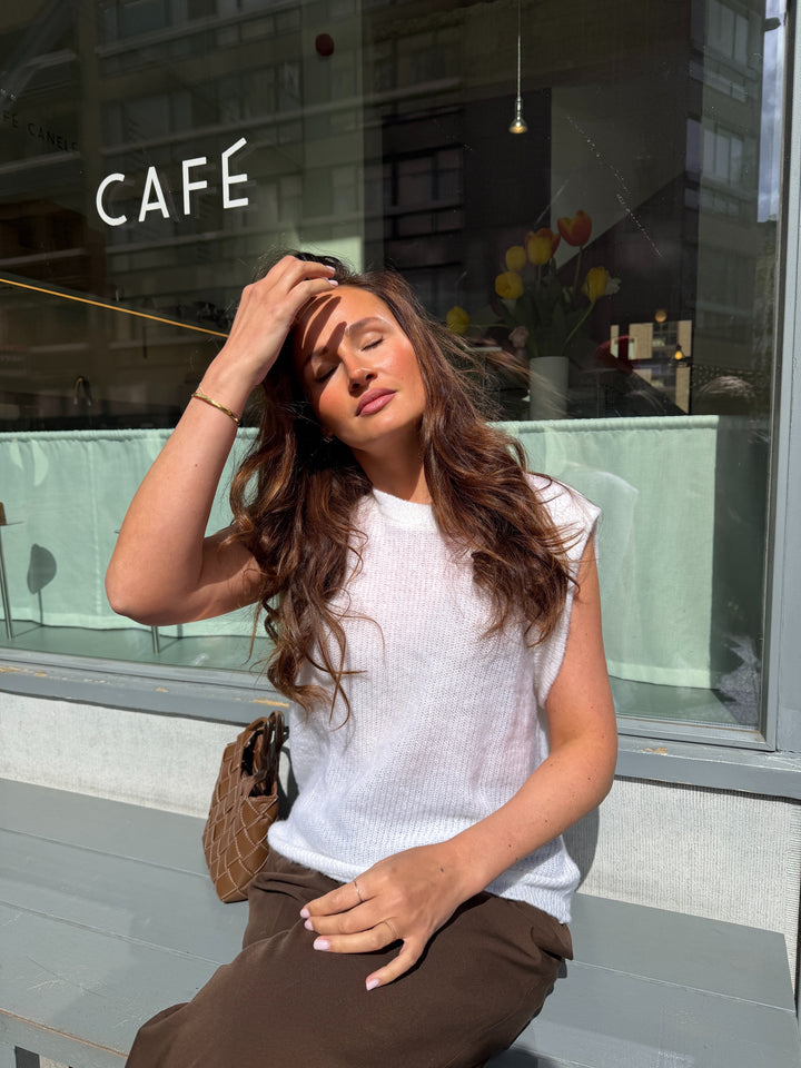 Dames pull kidmohair Virginie off white