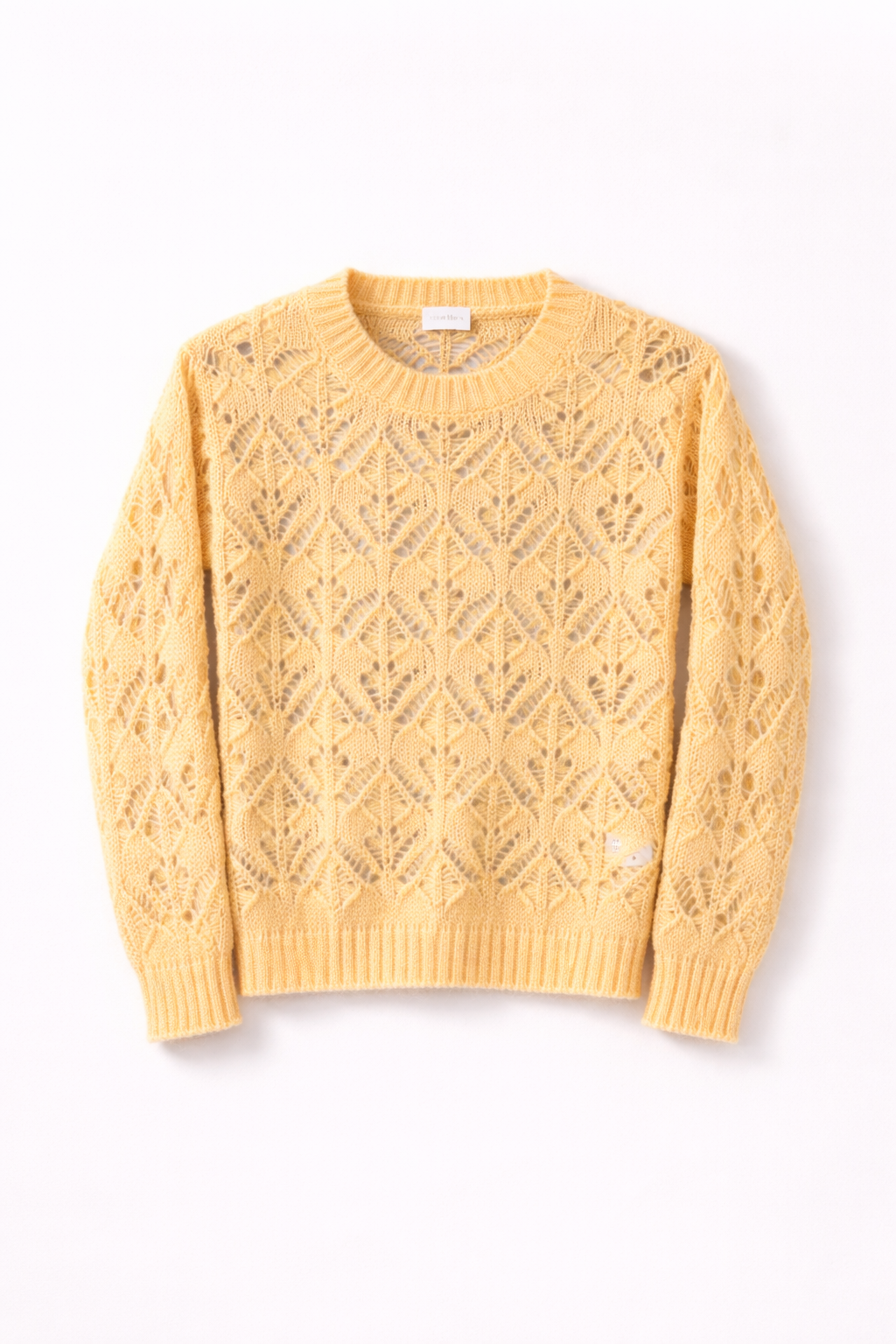 Dames pull kidmohair Camille Soft Butter Yellow