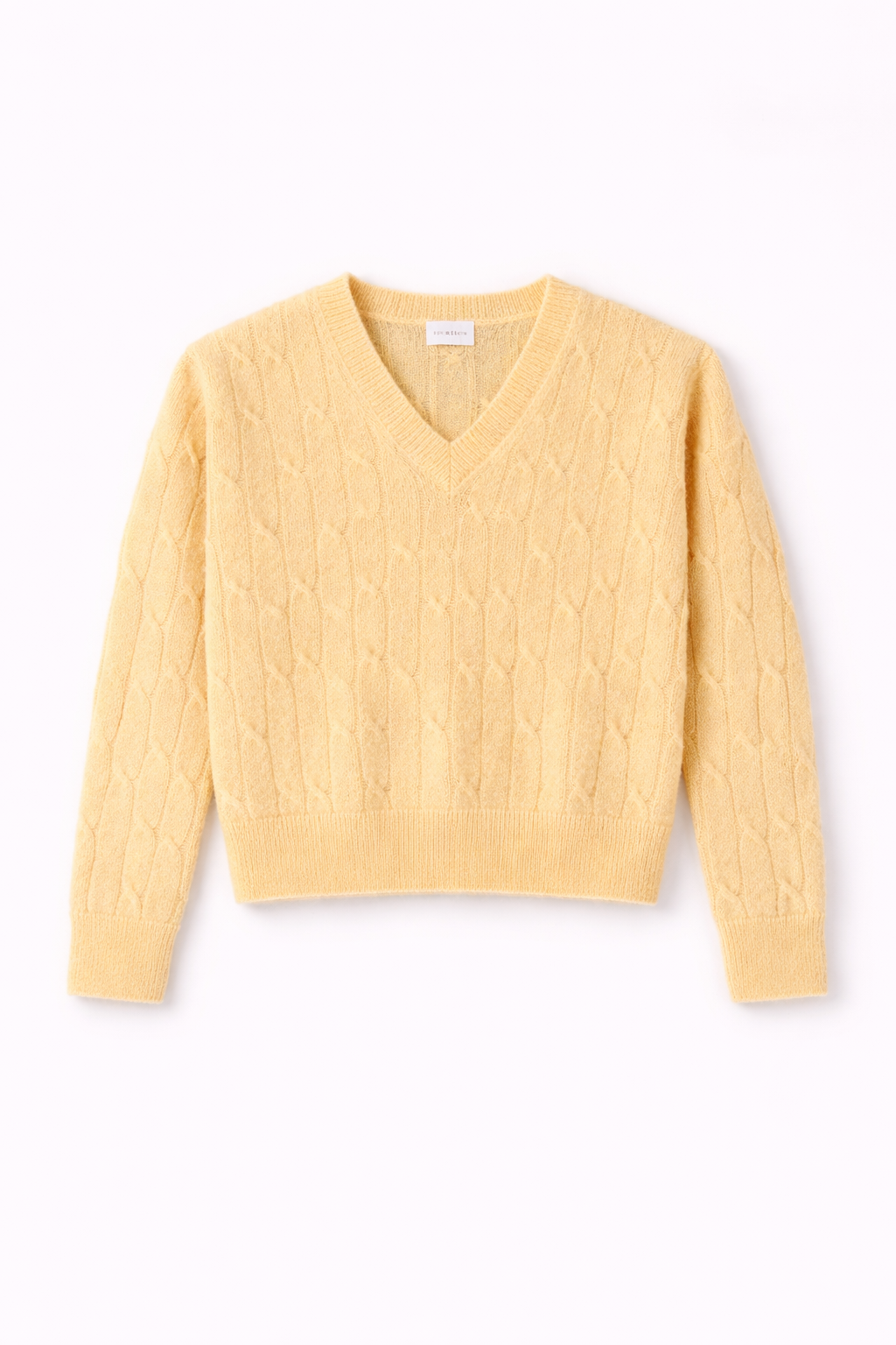 Dames pull kidmohair Annabel Soft Butter Yellow