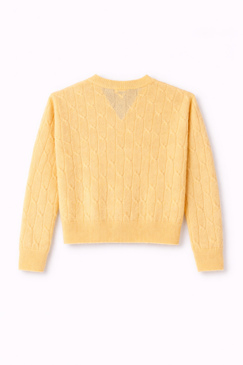 Dames pull kidmohair Annabel Soft Butter Yellow