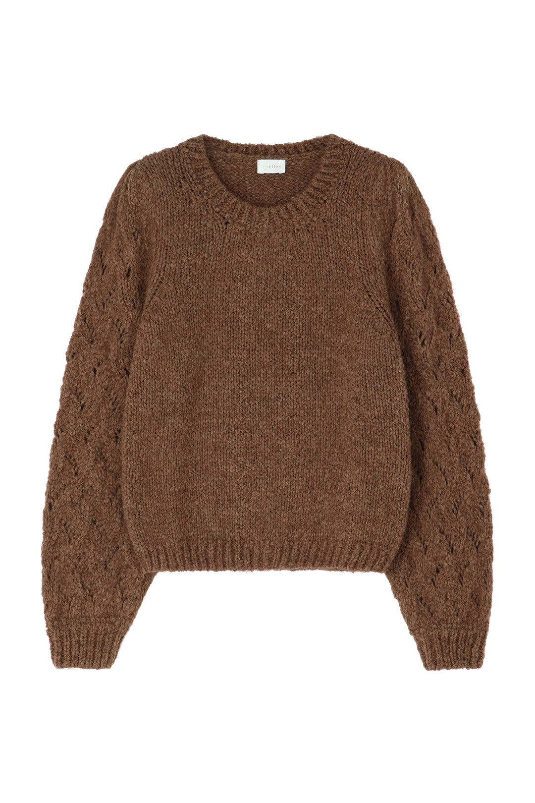 Dames Pull alpaca Valerie marron